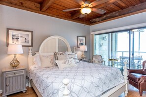 Listen to the waves come in from your totally renovated gulf front master bed!