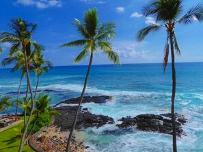 View looking west from the lanai.