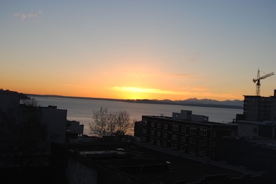 Stylish downtown condo with views of the Puget Sound.