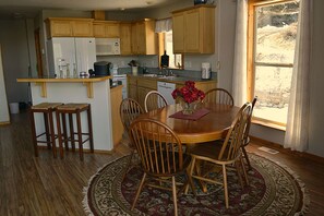 Open dining room