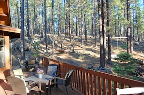 Side deck and sitting area
