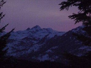 Front deck view at night