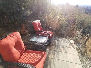 New Gliding Rocking Swiveling chairs with Thumb Butte Mountain and Western views