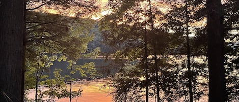 View of Eastman Lake from the deck of condo