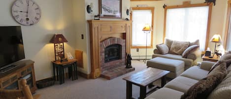 Living Room with Gas Fireplace