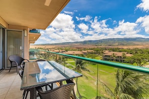 West Maui mountains and Luana Garden Villas