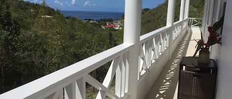 Morning sun on the balcony