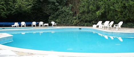 Lovely pool with sun beds.  Open May - September
