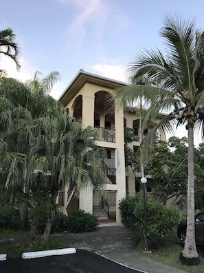 Condo entrance stairs