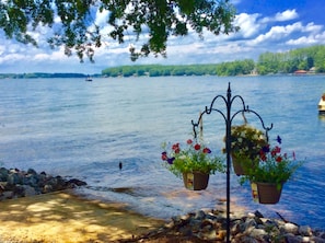 Lake view to the North: a boat ramp