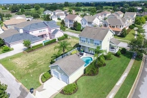 Arial view of property