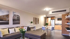 Living, Dining & Kitchen