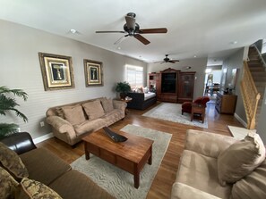 Spacious and comfortable open living area 