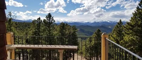 Views of the continental divide from the upper deck.