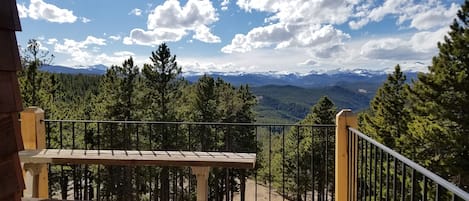 Views of the continental divide from the upper deck.