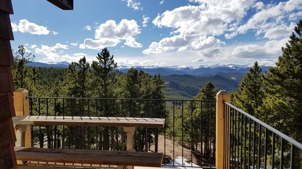 Views of the continental divide from the upper deck.