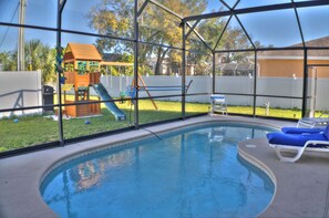 BBQ your favorite meal while you enjoy of the pool and your little ones have fun