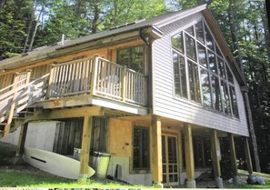 Front and side of the house from outside