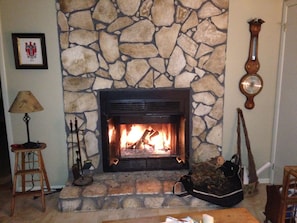 wood burning fire place