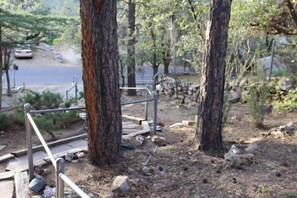 The path to the front of the house.