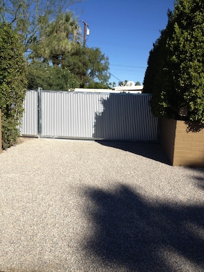 Electric Rolling Gate across driveway entrance.