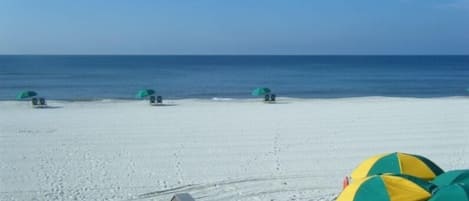 The most beautiful white sugar sand is awaiting you at the Justus Cottage!