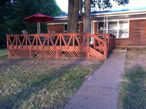 Deck and covered porch