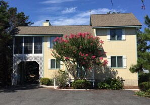 The front of our house. Plenty of FREE off-street parking, EV Charger and car port