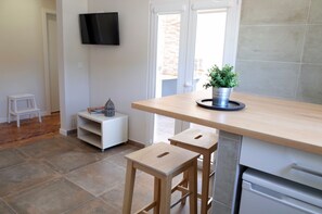 living room and kitchen