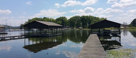 Get in your boat and go! No waiting in line at the boat launch!