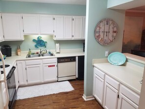 Fully stocked kitchen