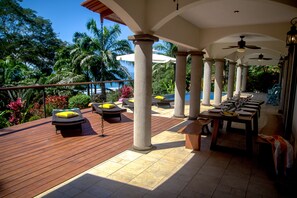 Soak up sunshine on brand new deck expansion or try shaded dining with a view!