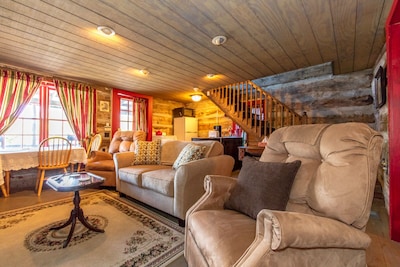 Stay in a 200 Year Old Log Cabin with Modern Conveniences