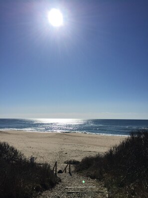 Our deeded ocean beach... 4 minute walk from the house. 