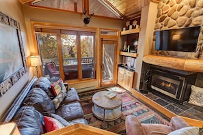 Living Room with gas fireplace