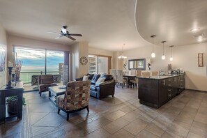 Clean, safe, big, and with an ocean view!