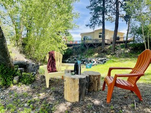 A place to relax by the Wallowa River after a fun day @ the Lake 2 min from town