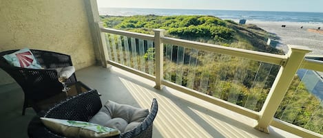 Endless ocean views from 3rd floor master bedroom deck!