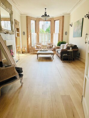 Currently natural oak stripped flooring