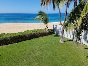 Gate to the beach from our front yard.