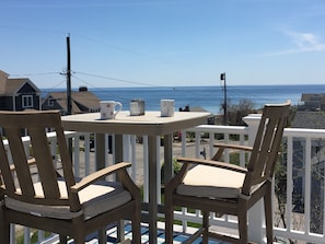 Imagine your morning coffee or afternoon wine with an ocean breeze and view! 