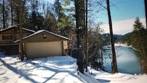 Winter at Watauga with skiing at Sugar and Beech Mountains 40 minutes away.