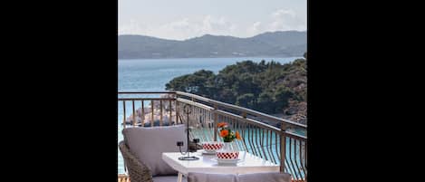 Spacious seaview balcony