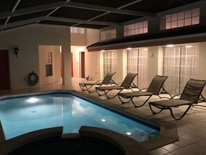 Pool and Spa In The Evening