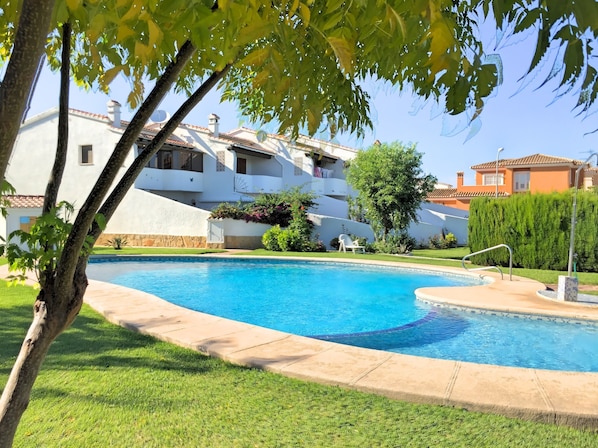 The wonderful pool can be used from Spring to late Autumn.