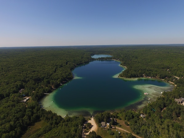 Ariel view of Blue Lake looking North.