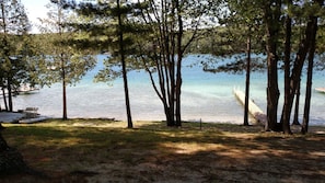 Summer view of lake from cottage.