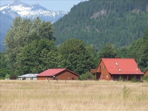 Rainbow House and the North Cascades.