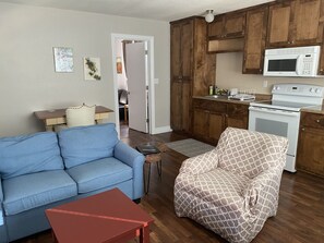 Living area and Kitchen