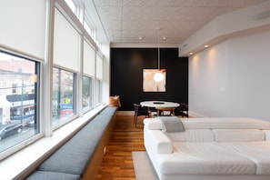 Comfortable spacious dining and living area